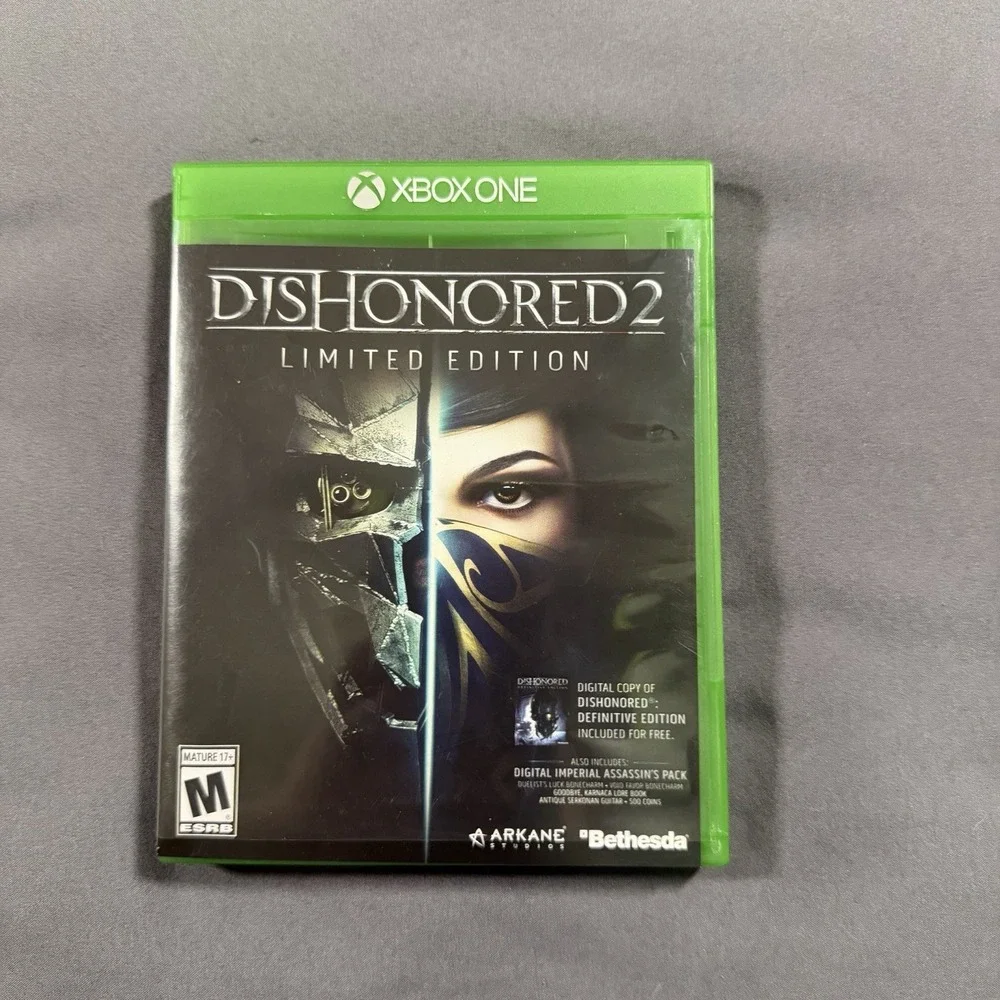 Dishonored 2 Limited Edition (Microsoft Xbox One, 2016) Complete